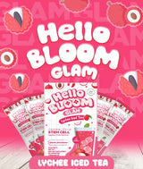 Hello Bloom Glam Lychee Iced Tea Juice Drink - 10s × 18g (180g)