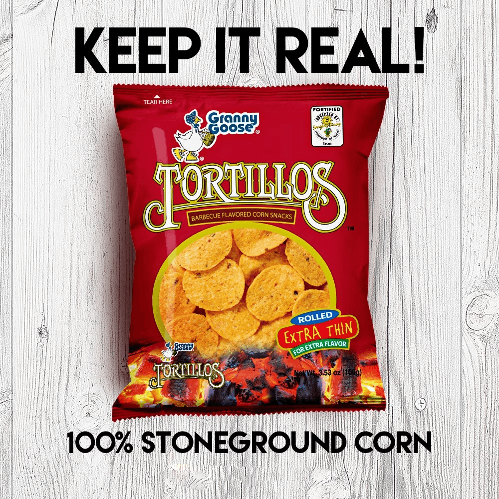 Granny Goose BBQ Tortillos Chips 100 gm