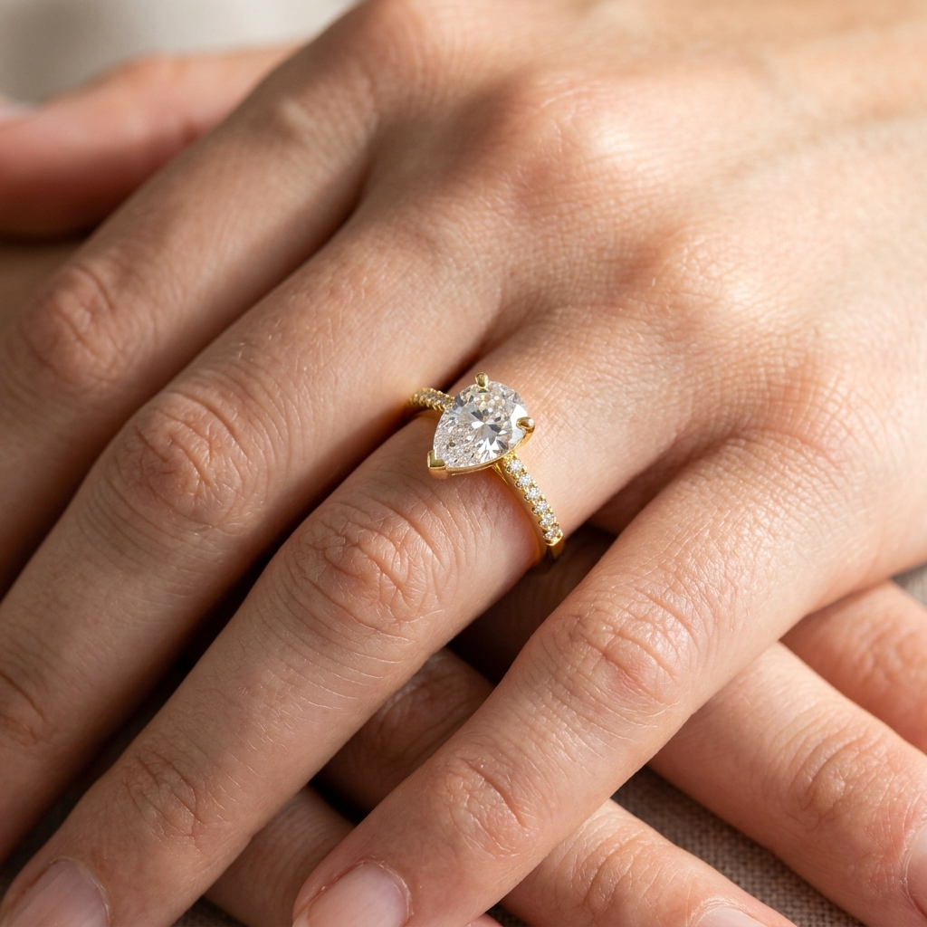 Women's Golden Adjustable Ring #13