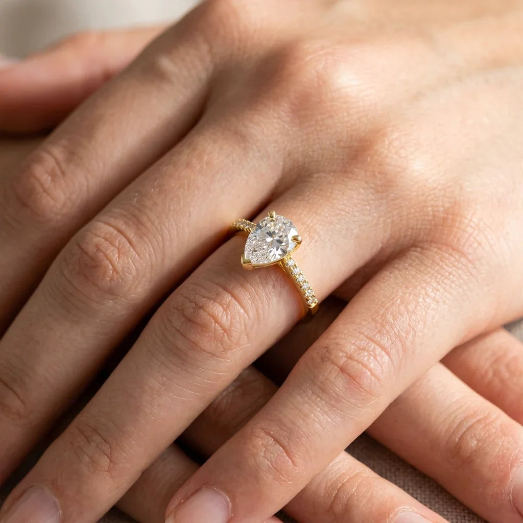 Women's Golden Adjustable Ring #13