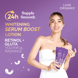 Luxe Organix Retinol + Gluta Youthful Radiance Brightening Serum Lotion - 350ml