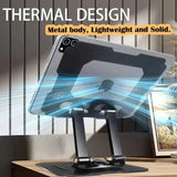 Rotating Base Metal Foldable Desktop Stand