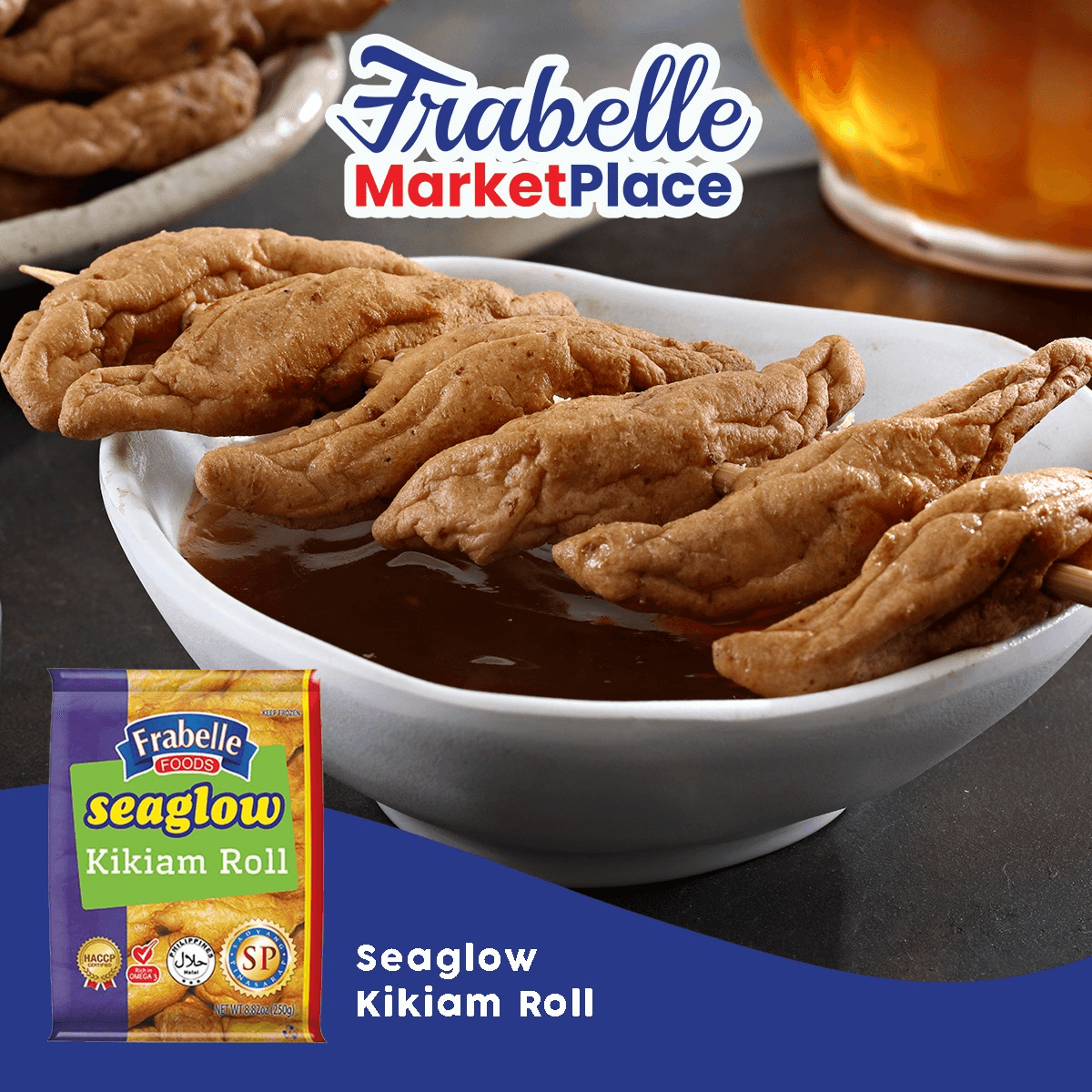 Frabelle Foods Seaglow Kikiam Roll - 250g (Frozen)