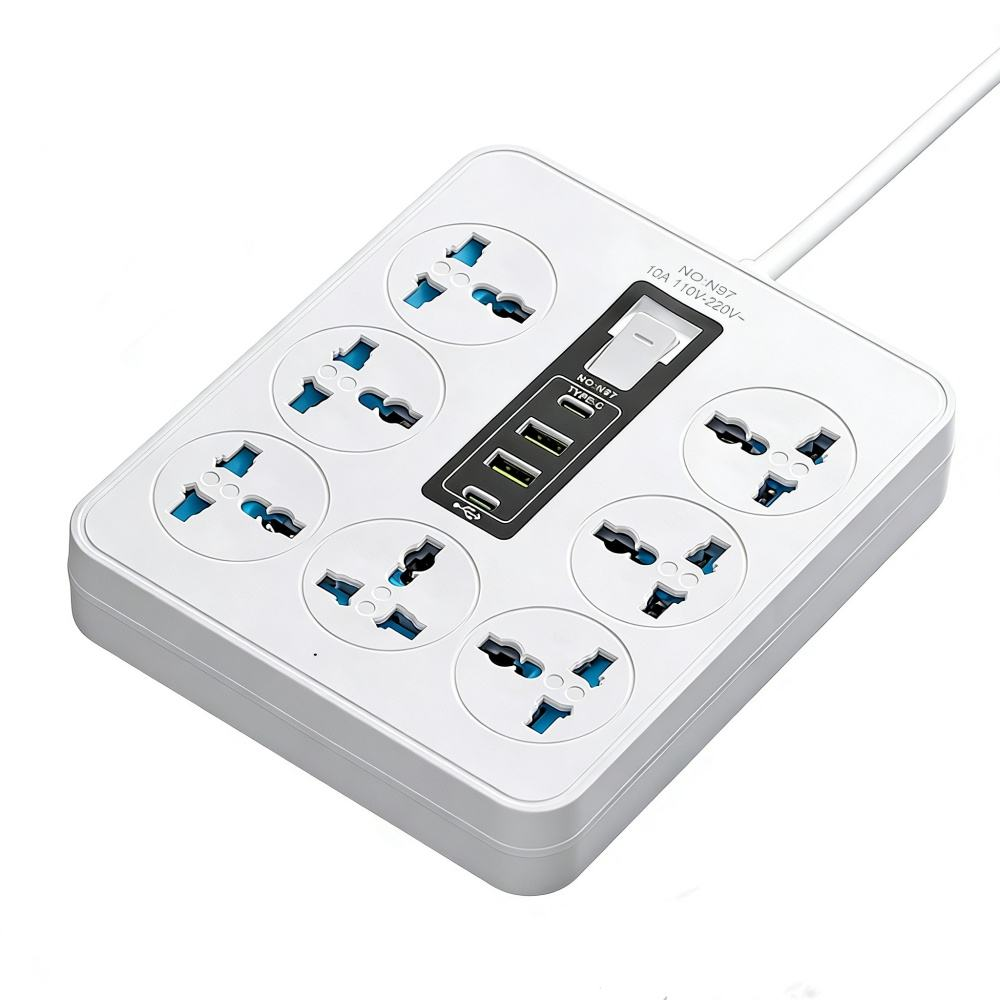 Standard Universal 11 In 1 Power Extension With USB Port - N97