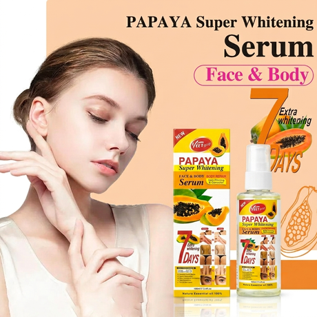 Veet Gold Papaya Super Brightening Face & Body Serum - 100ml