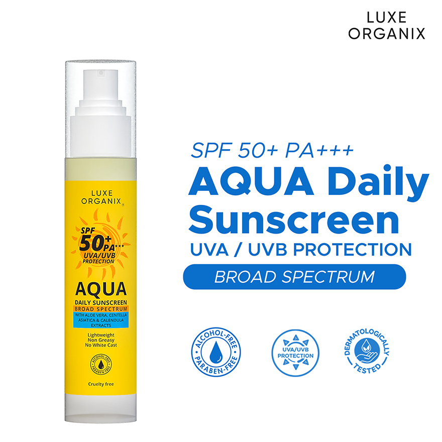 Luxe Organix Aqua Daily Sunscreen SPF 50+ PA+++ - 50ml