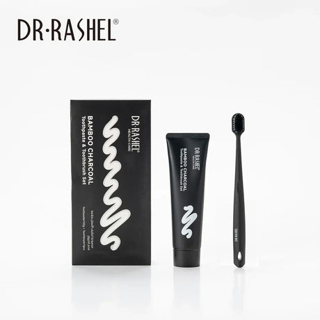 Dr.Rashel Bamboo Charcoal Toothpaste & Toothbrush Set