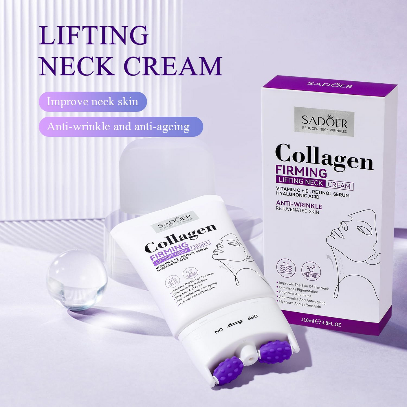 Sadoer Collagen Firming Lifting Neck Cream - 110ml