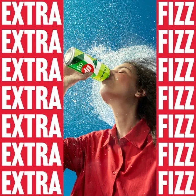 7Up Zero Sugar Extra Fizz Soft Drink - 250ml (5+1) Offer