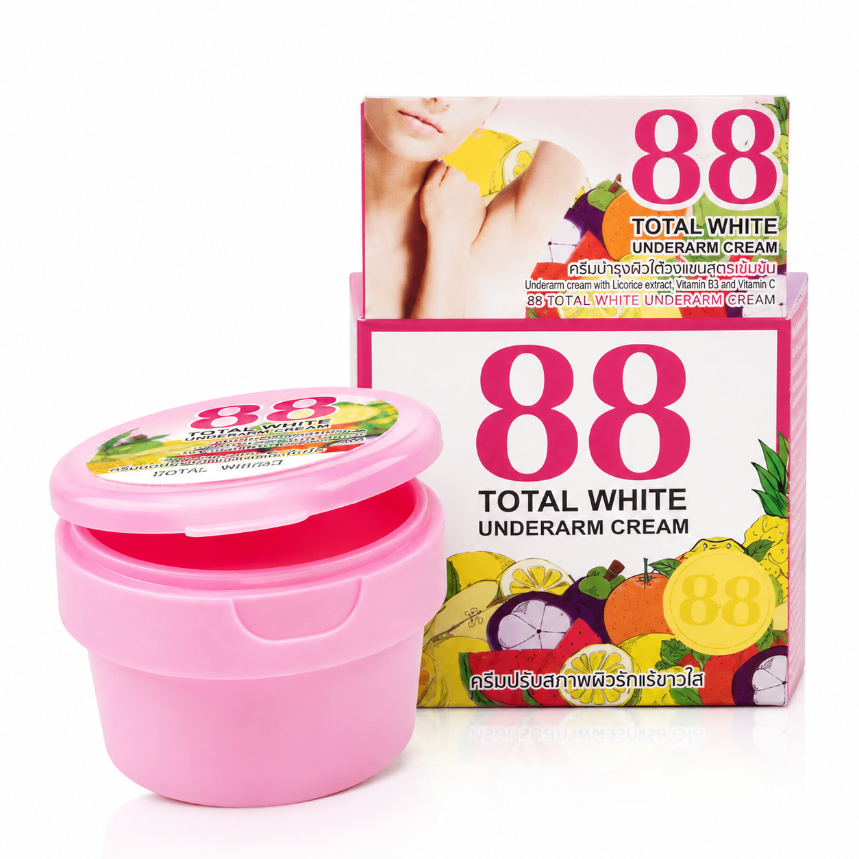 88 Total White Underarm Cream - 35g (Pink)