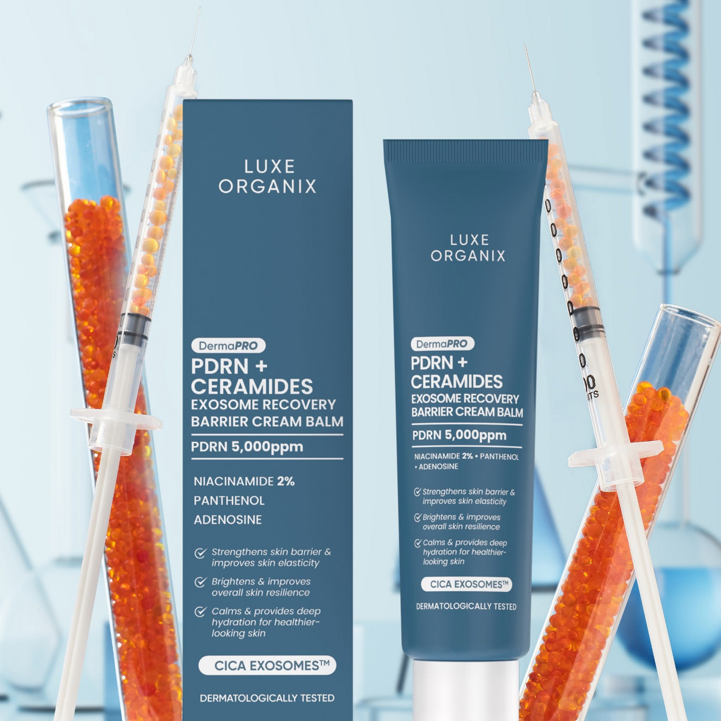 Luxe Organix PDRN + Ceramides Exosome Recovery Barrier Cream Balm - 30g