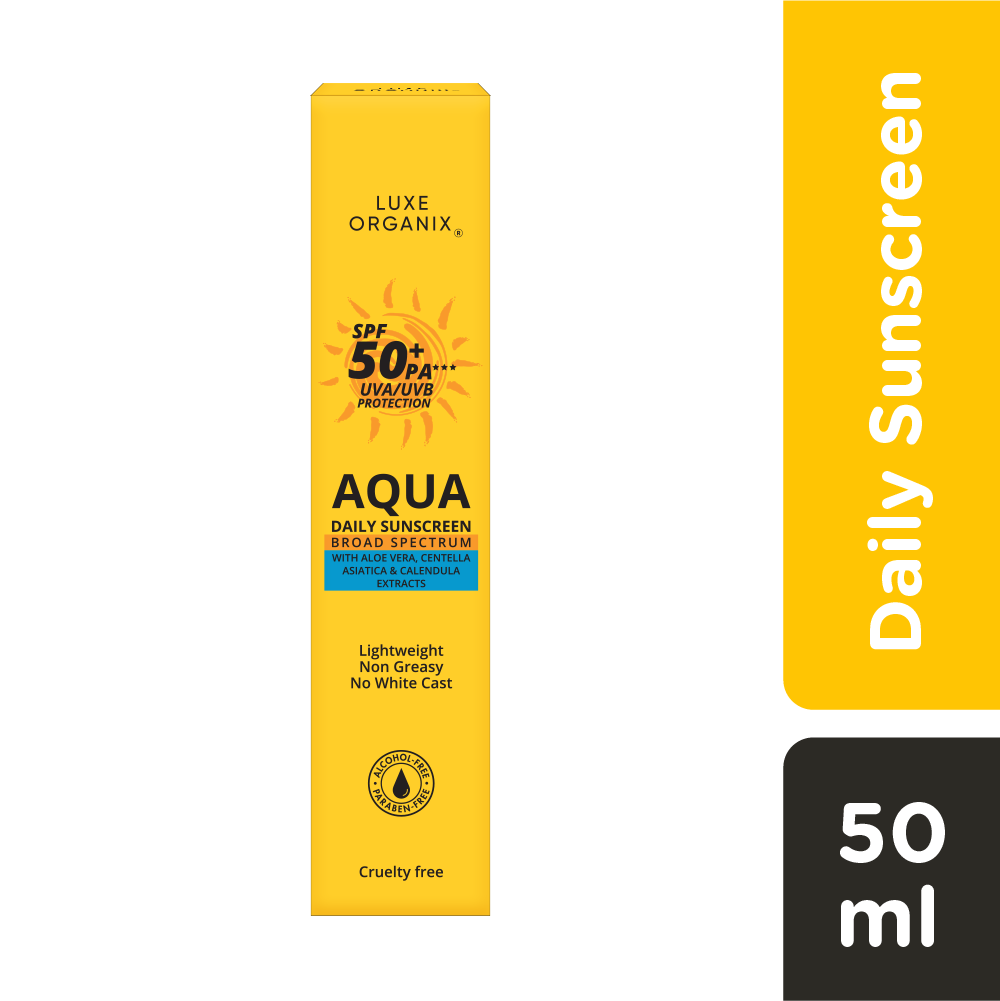 Luxe Organix Aqua Daily Sunscreen SPF 50+ PA+++ - 50ml