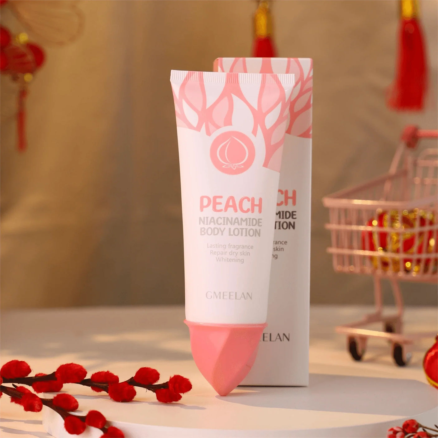 GMEELAN Peach Niacinamide Body Lotion - 100g (1+1) Offer