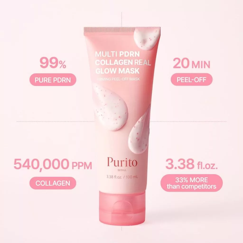 Purito Multi PDRN Collagen Real Glow Face Mask - 100ml