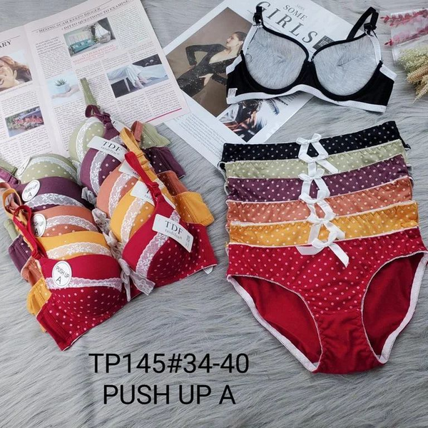 TDF Push Up A Bra and Panty Set - TP145