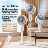 Height Adjustable Air Circulation Fan With Remote Control - F1