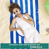 Super Soft 100% Cotton Big Size Bath Towel - 152" × 76" CM