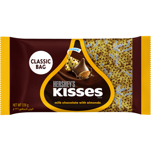 Hershey's Kisses Classic Milk Chocolate With Almonds - 226g