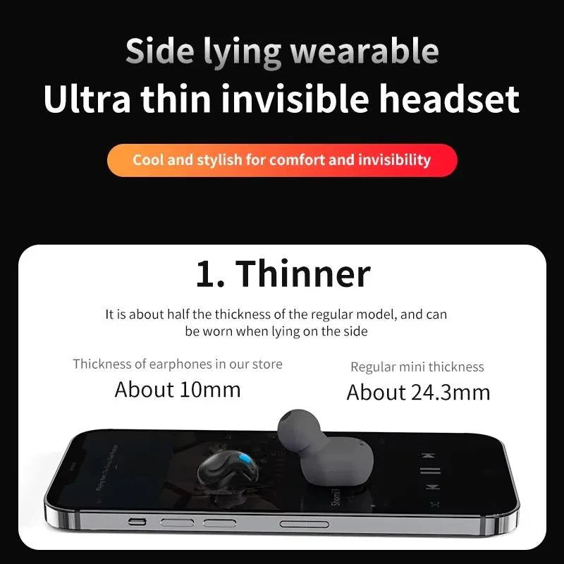 Invisible Mini TWS Sleep Headset - X55