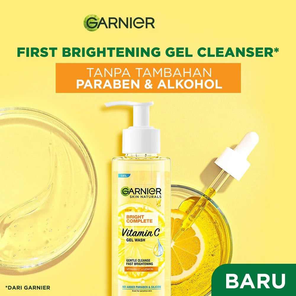 Garnier Bright Complete Vitamin C Gel Face Wash - 120ml