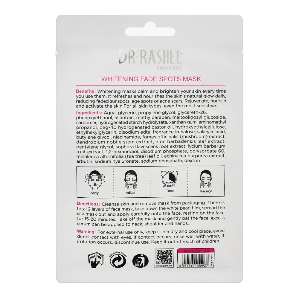 Dr.Rashel Brightening Fade Spots Sheet Mask - 10Pcs × 25g
