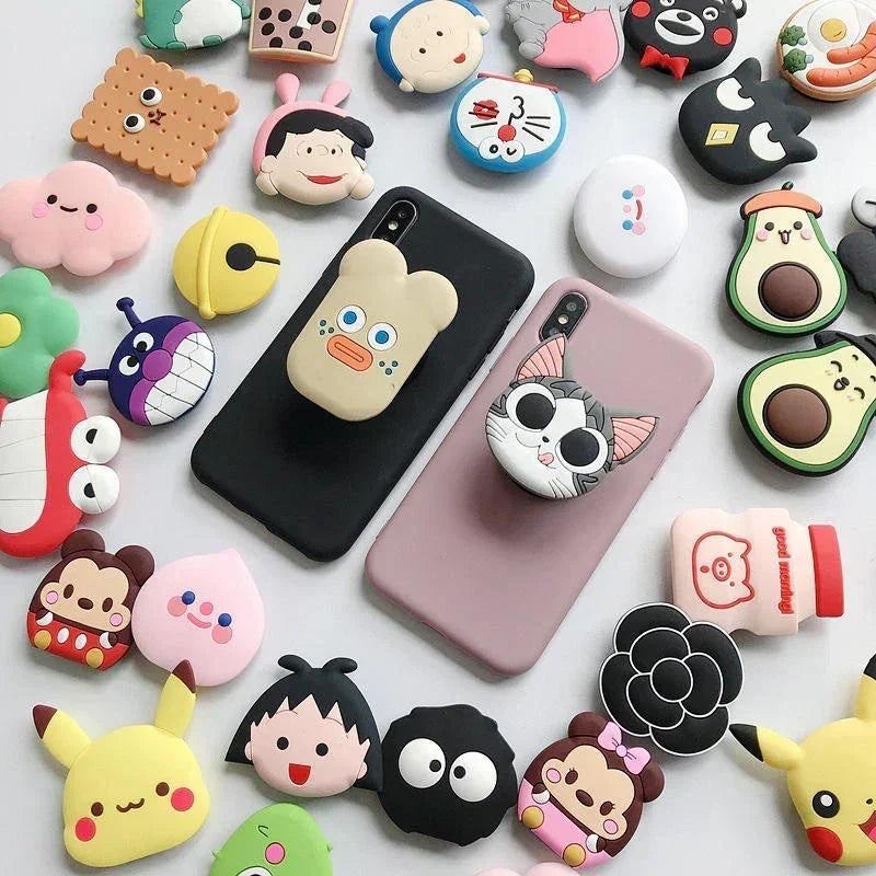 Air Bag Cute Cartoon Pop Sockets Phone Holder - P1