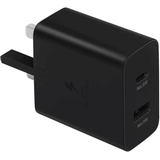 محول شحن سريع أصلي من سامسونج بقوة 35 وات، USB-C، USB-A