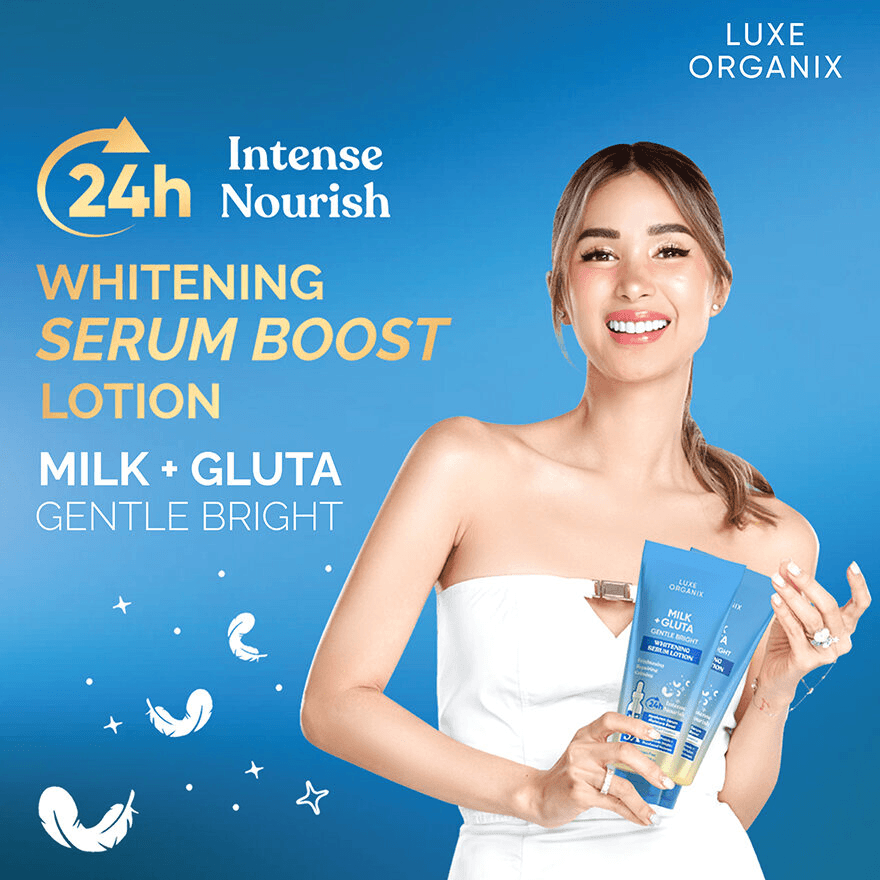 Luxe Organix Milk + Gluta Gentle Bright Serum Lotion - 350ml