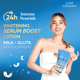 Luxe Organix Milk + Gluta Gentle Bright Serum Lotion - 350ml