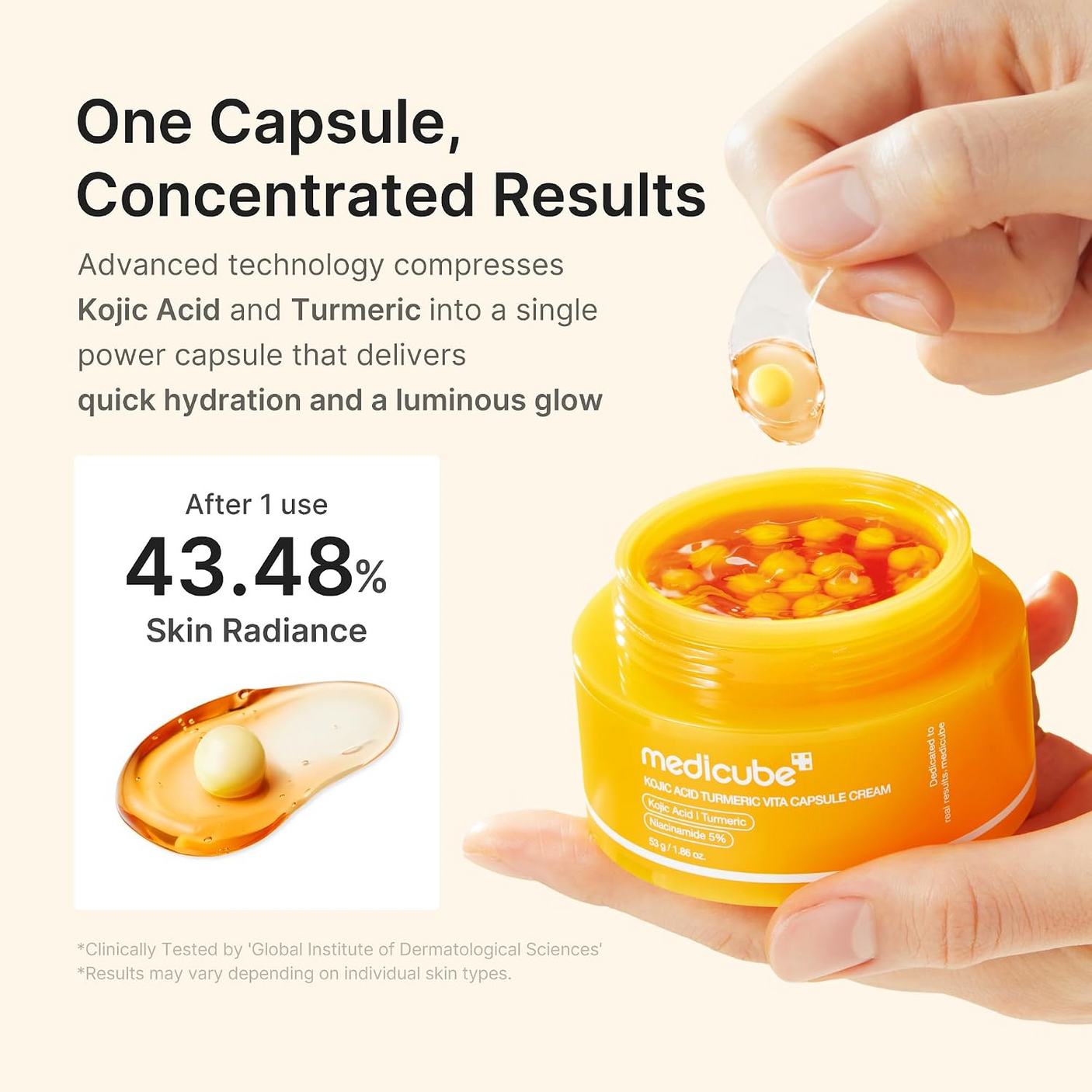 Medicube Kojic Acid Turmeric Vita Capsule Cream - 53g