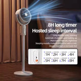 Height Adjustable Air Circulation Fan With Remote Control - F1
