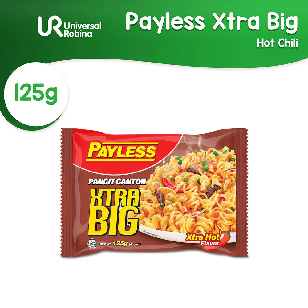 Payless Xtra Big Pancit Canton Extra Hot Flavor - 125g