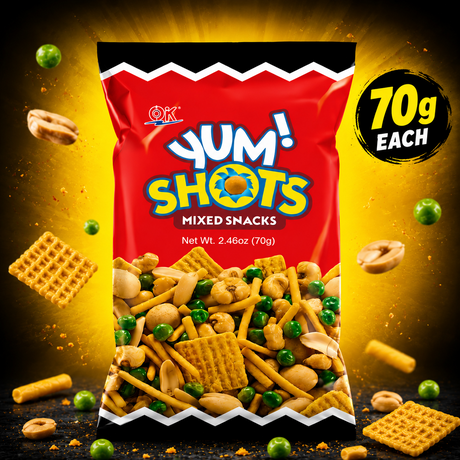 OK Yum Shots Mixed Snacks - 70g