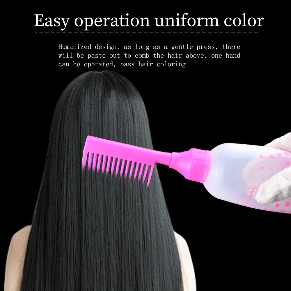 Refillable Hair Dye Brush Bottle