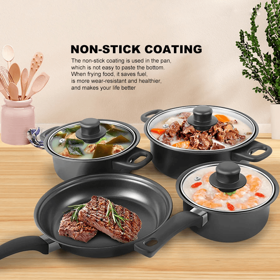 Multi Function Non-Stick Kitchen Cookware Set 13 Pcs RMCW - 9713
