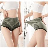 Women's Cotton High Waist Tummy Support Panties - 1695#