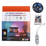 Smart App Control Led RGB Fireworks Light