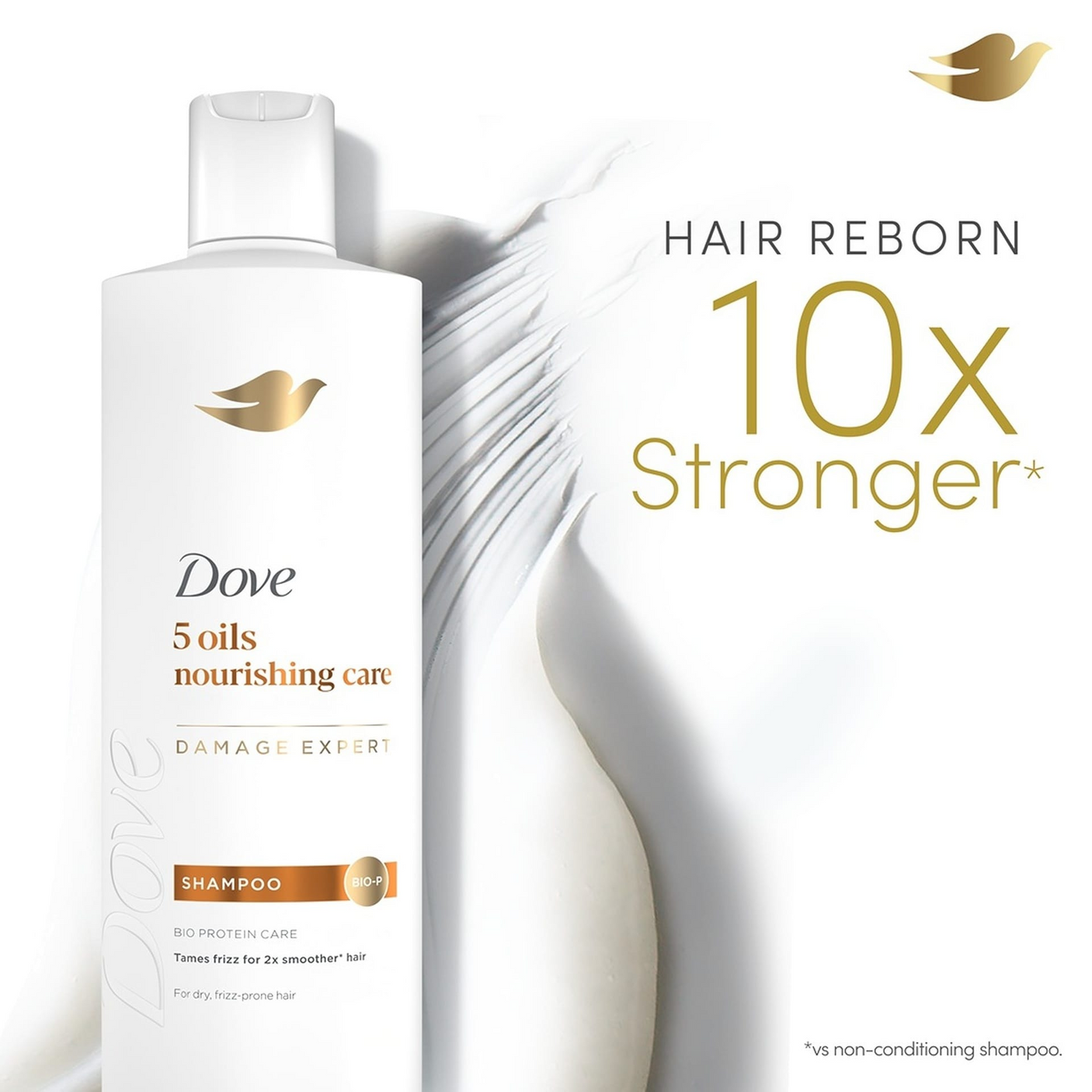 Dove 5 Oils Nourishing Care + Lavender Thickness Shampoo - 400ml+180ml