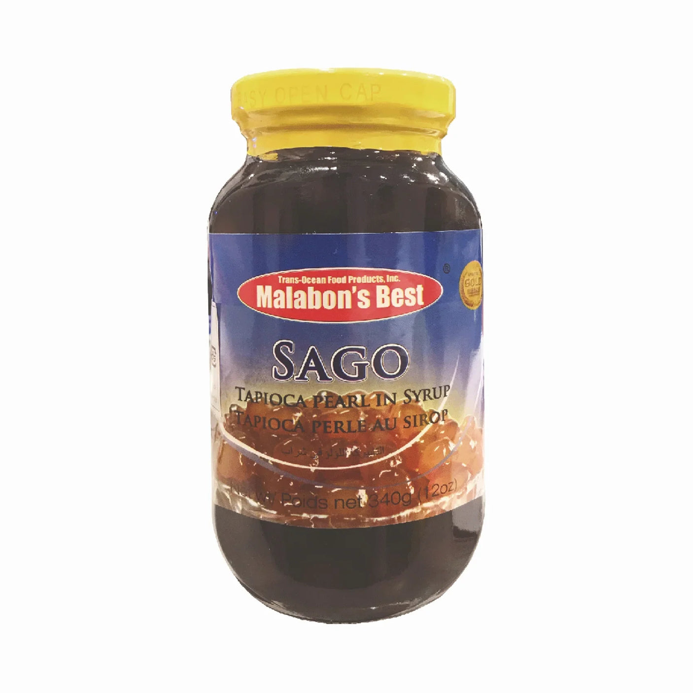 Malabon's Best Sago Tapioca Pearl In Syrup - 340g