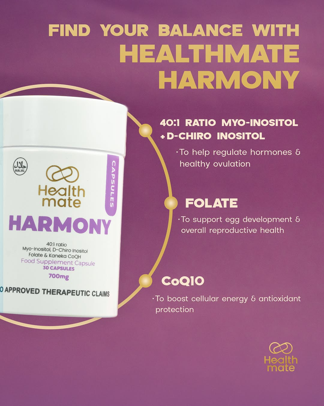 Healthmate Harmony Caps - 30s
