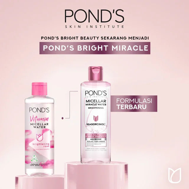 Pond's All in One Brightening Micellar Miracle Water - 400ml