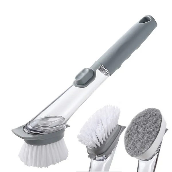 Kitchen Portable Dishwasher Brush With Washing Sponge