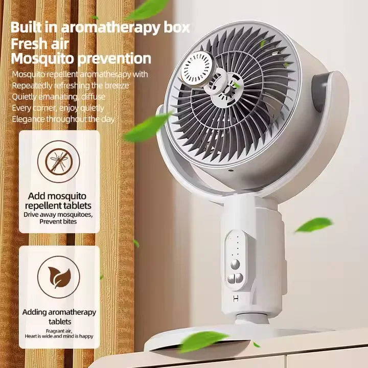 Height Adjustable Air Circulation Fan With Remote Control - F1