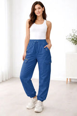 Women's Cargo Pant with Adjustable Drawstring SZW-946