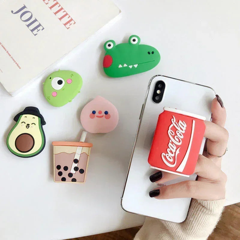 Air Bag Cute Cartoon Pop Sockets Phone Holder - P1