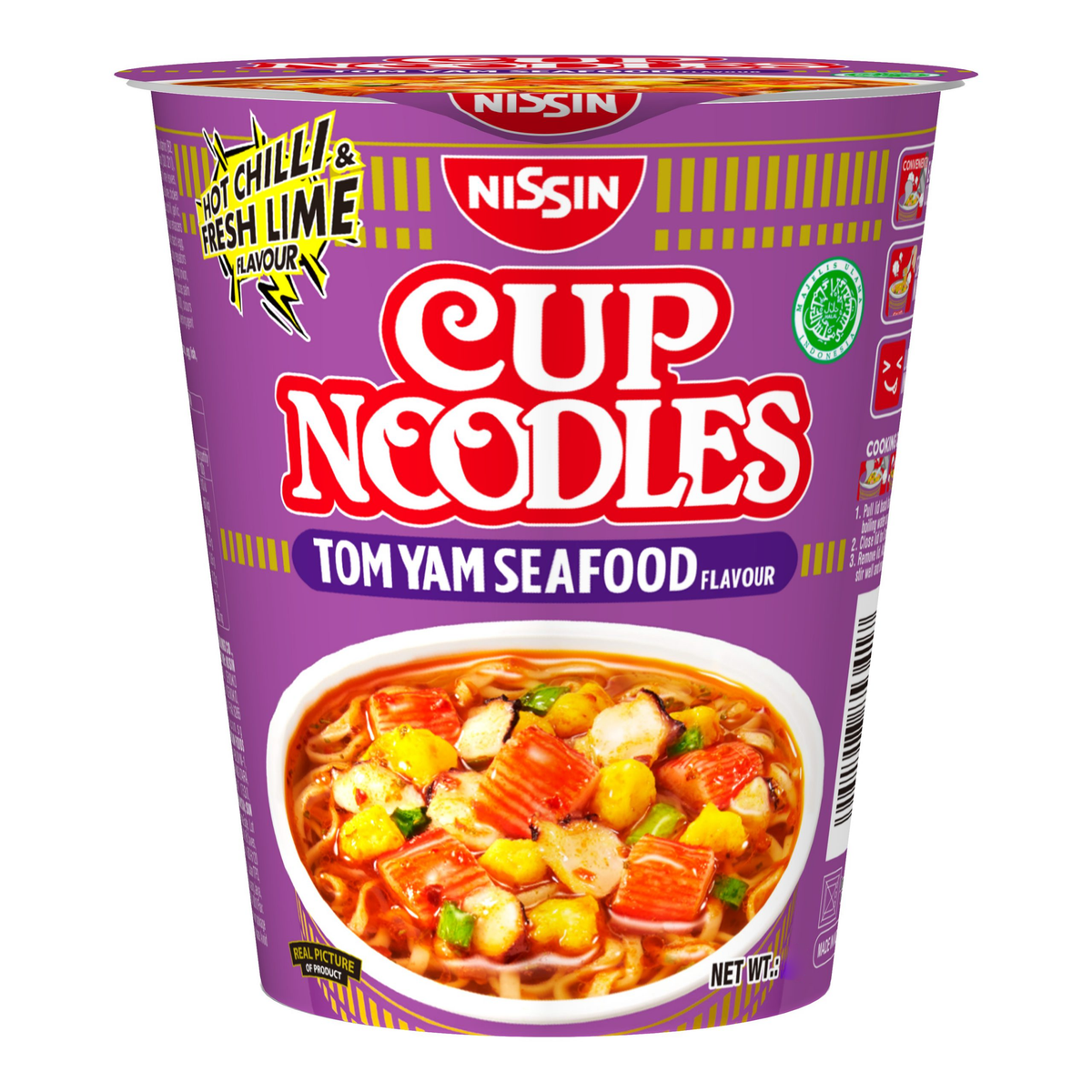 Nissin Tom Yam Seafood Flavour Instant Cup Noodles - 69g