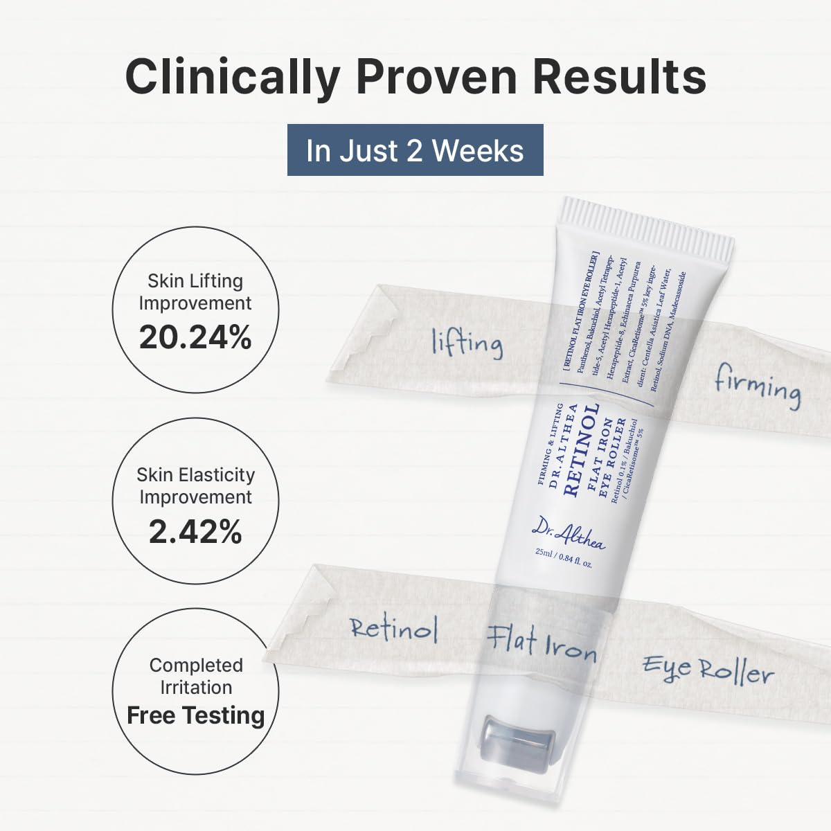 Dr.Althea Retinol Flat Iron Eye Roller - 25ml