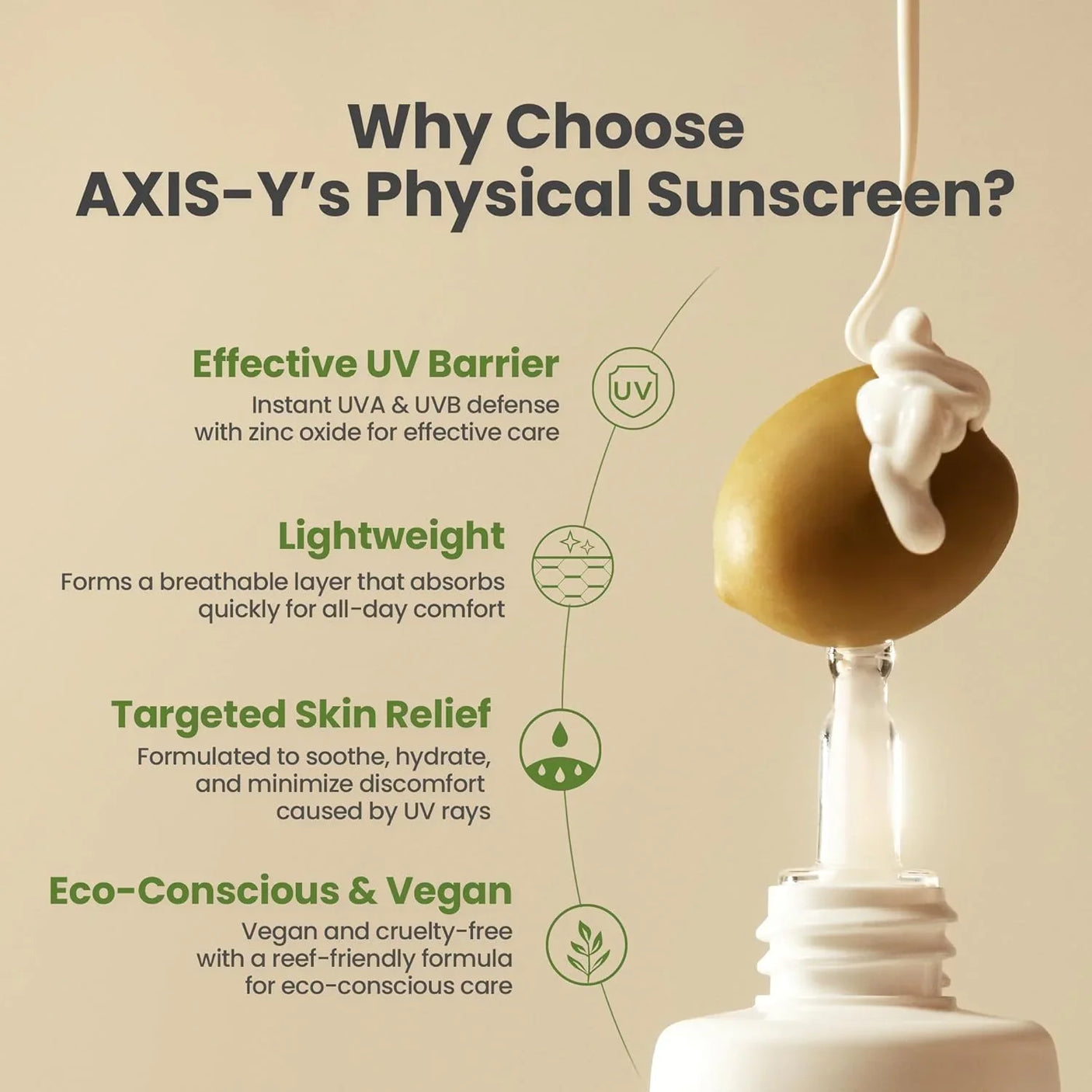AXIS-Y Complete No-Stress Physical Sunscreen SPF 50+ PA++++ - 50ml