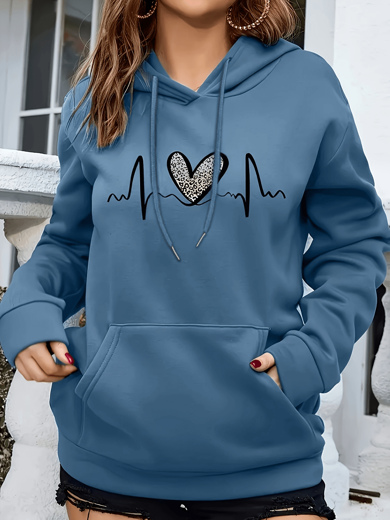 Cozy Fleece-Lined Winter Hoodies With Kangaroo Pocket - 2082