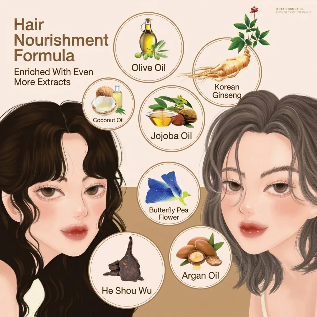Kota Cosmetics Tortilla Thailand Hair Color Milk Tea Brown - 100ml + 100ml